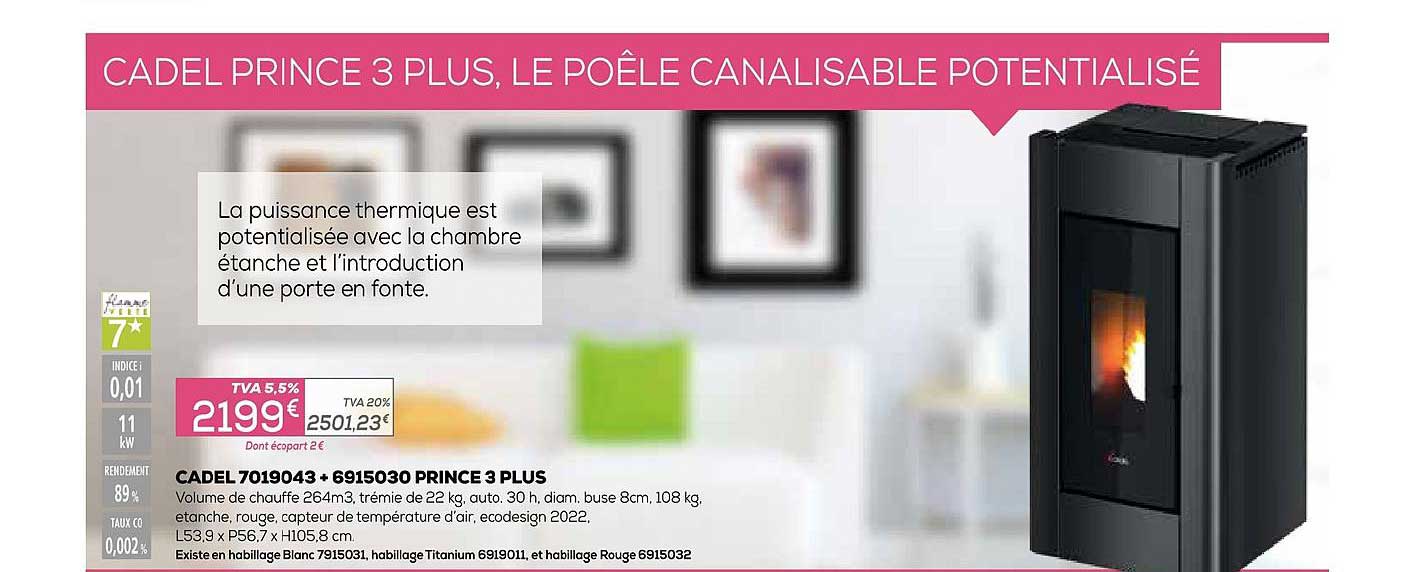 cadel 7019043 + 6915030 prince 3 plus