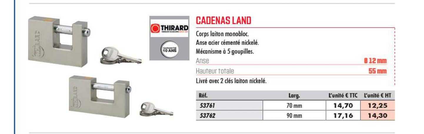 cadenas land thirard