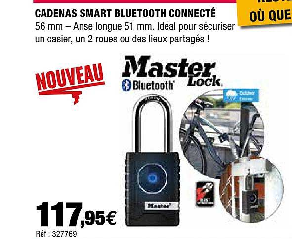 Cadenas Smart Bluetooth Connecté Master Lock