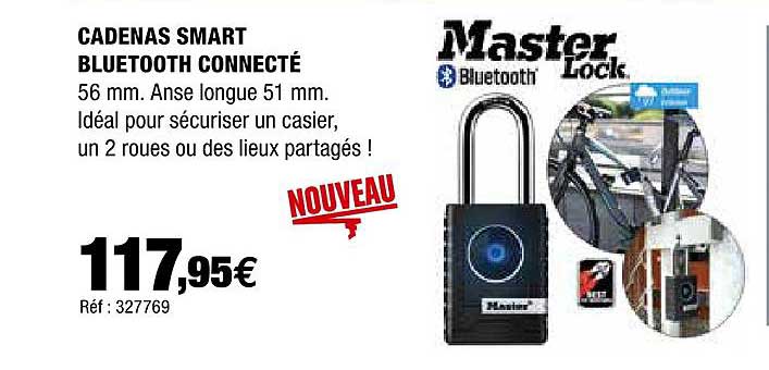 cadenas smart bluetooth connecté master lock