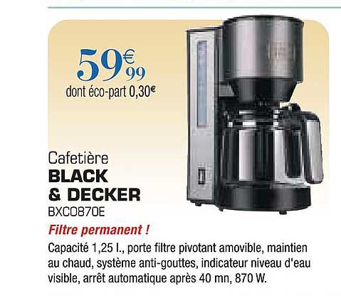 Cafetière Black & Decker Bxc0870e