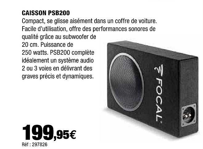 caisson psb200 focal