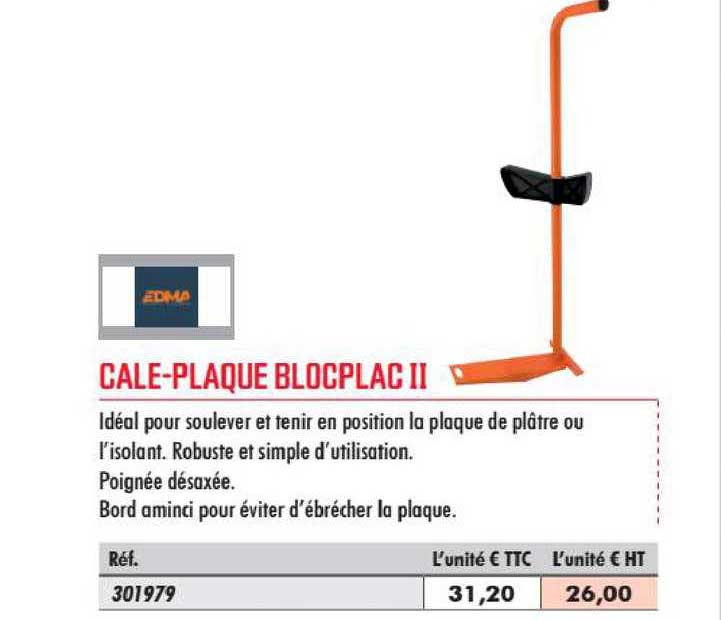 Cale Plaque Blocplac Ii