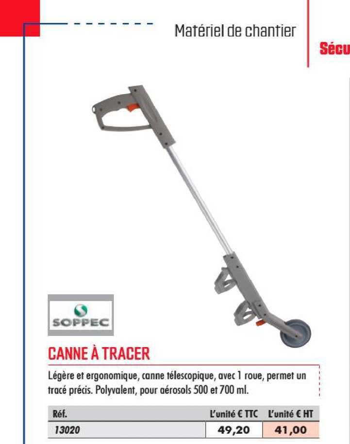 canne à tracer soppec