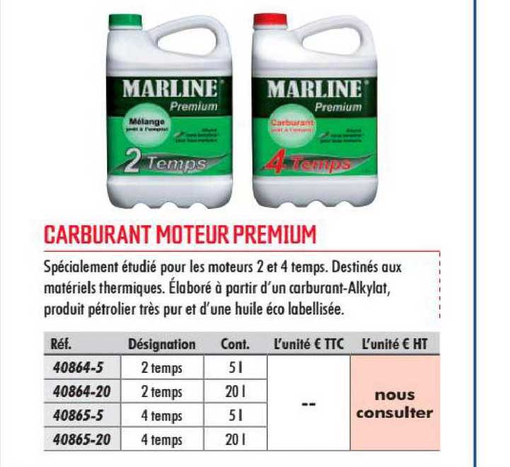 Carburant Moteur Premium Marline Premium