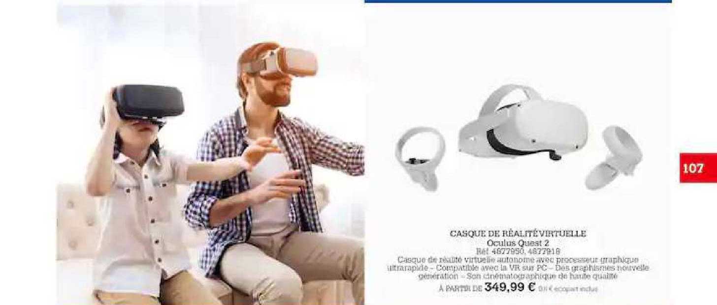 casque de réalité virtuelle
