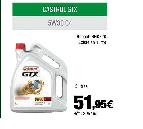 castrol gtx 5w30 c4