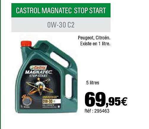 castrol magnatec stop start ow-30 c2