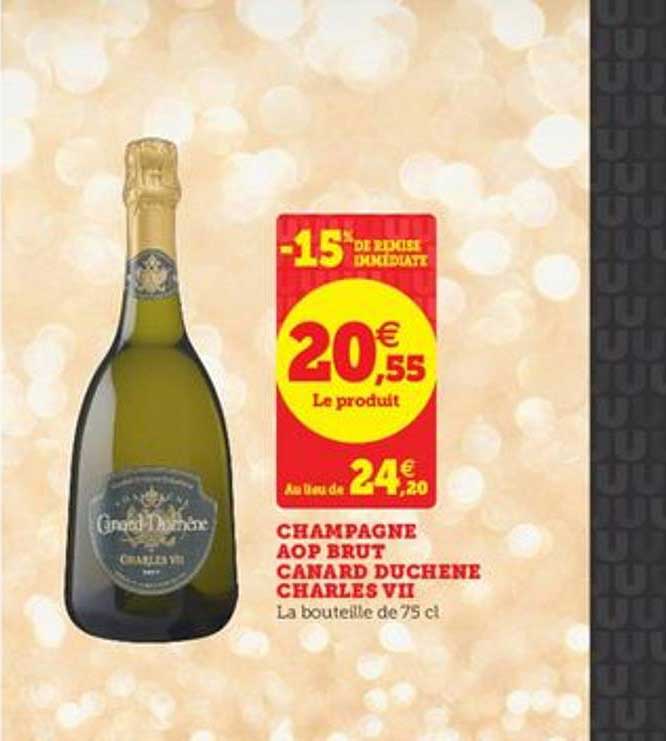 champagne aop brut canard duchene charles vii -15% de remise immédiate