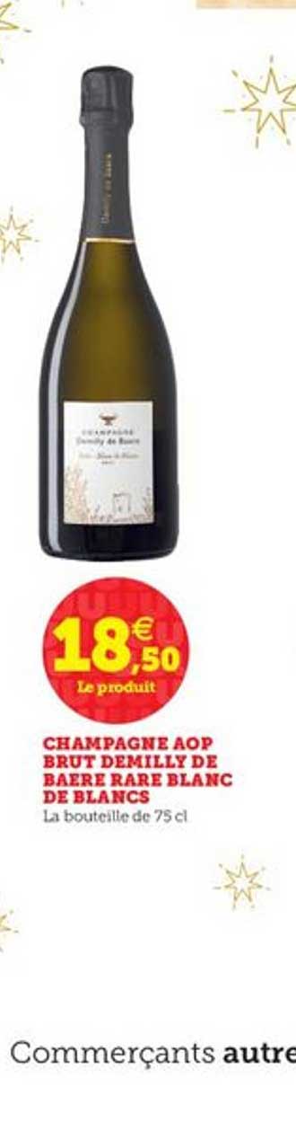 champagne aop brut demilly de baere rare blanc de blancs