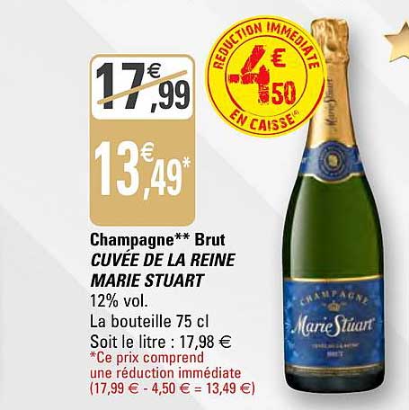 champagne brut cuvée de la reine marie stuart