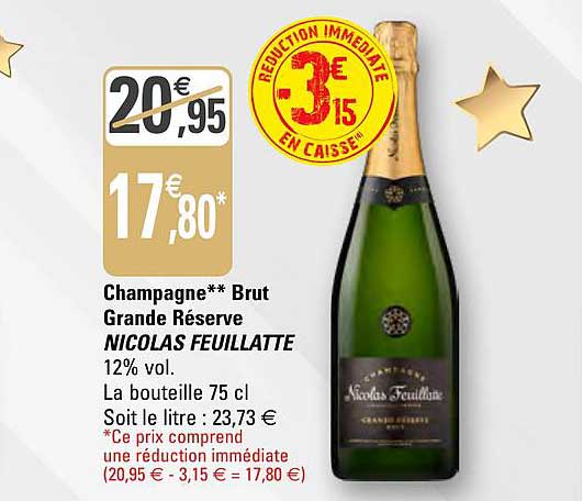 champagne brut grande réserve nicolas feuillatte