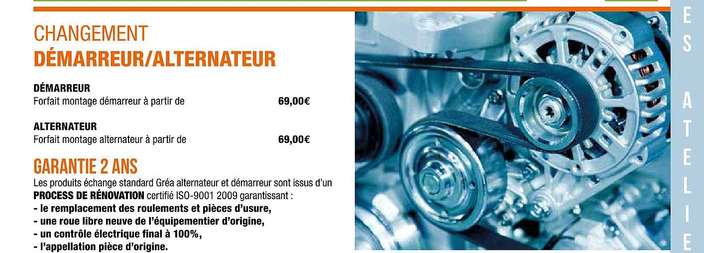 changement démarreur - alternateur