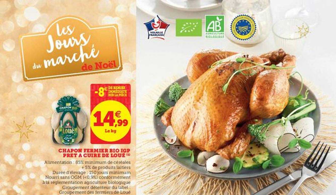 chapon fermier bio igp prêt à cuire de loue