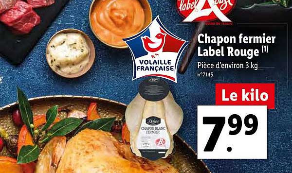 chapon fermier label rouge deluxe