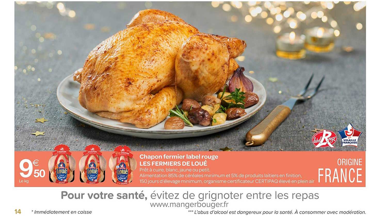 chapon fermier label rouge les fermiers de loué
