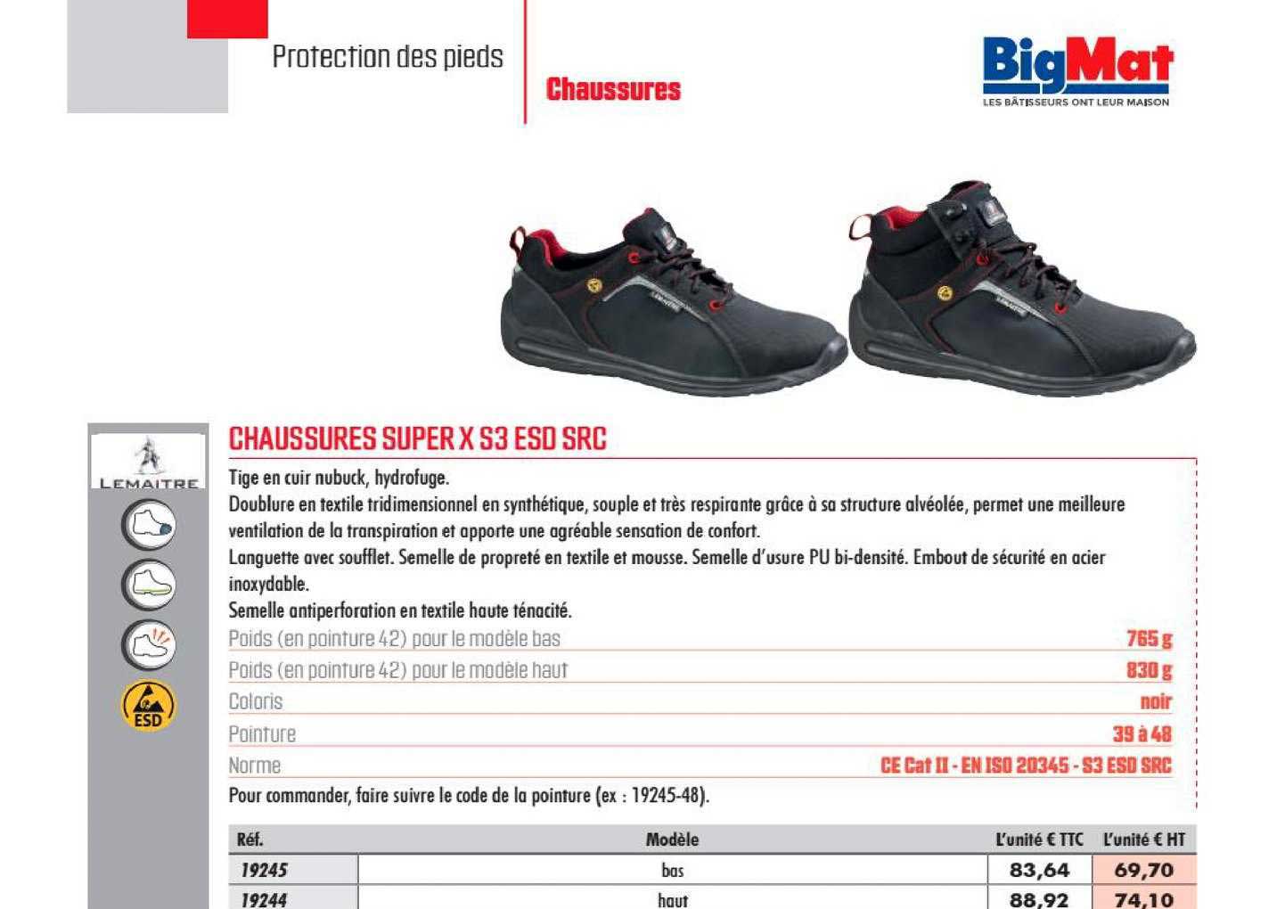 Chaussures Super X S3 Eso Src