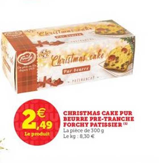 christmas cake pur beurre pré tranche forchy pâtissier
