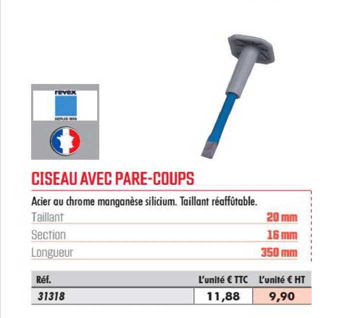 ciseau avec pare coups