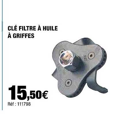 clé filtre à huile à griffes