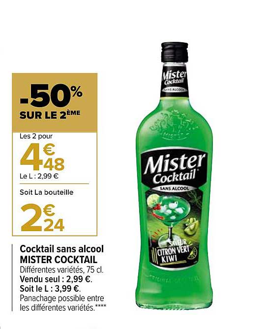 cocktail sans alcool mister cocktail