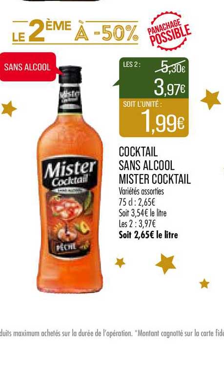 Cocktail Sans Alcool Mister Cocktail