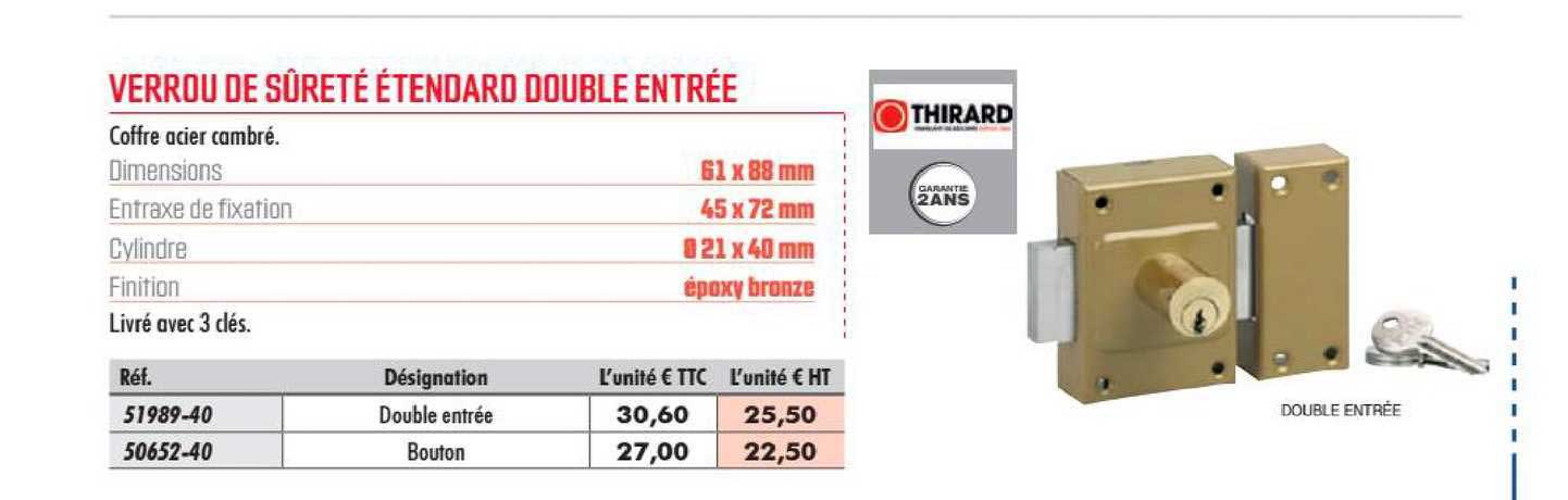 coffre acier cambré thirard