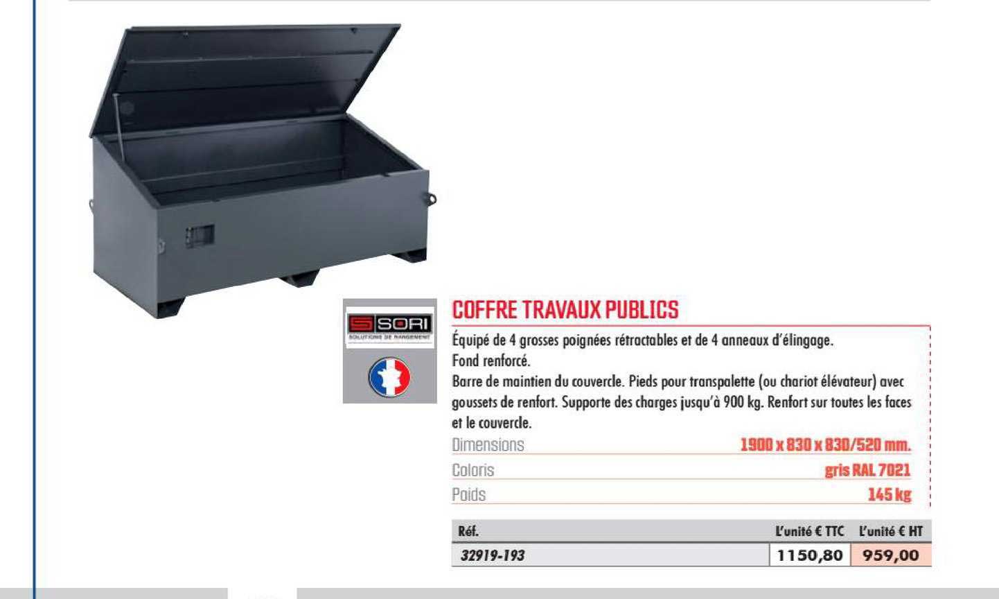 coffre travaux publics s sori