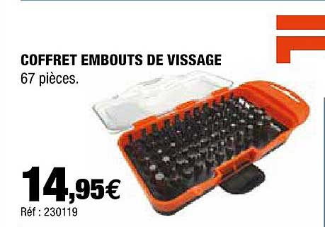 coffret embouts de vissage