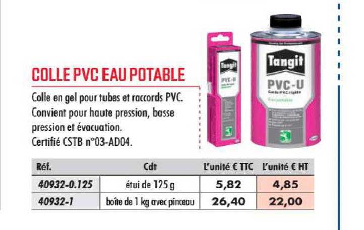 colle pvc eau potable tangit