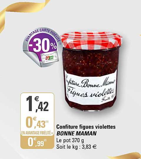 confiture figues violettes bonne maman