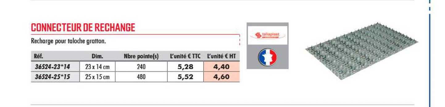 connecteur de rechange