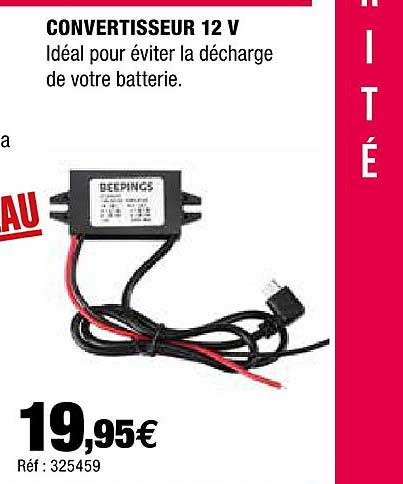convertisseur 12v beepings