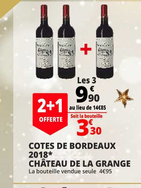côtes de bordeaux 2018 château de la grange