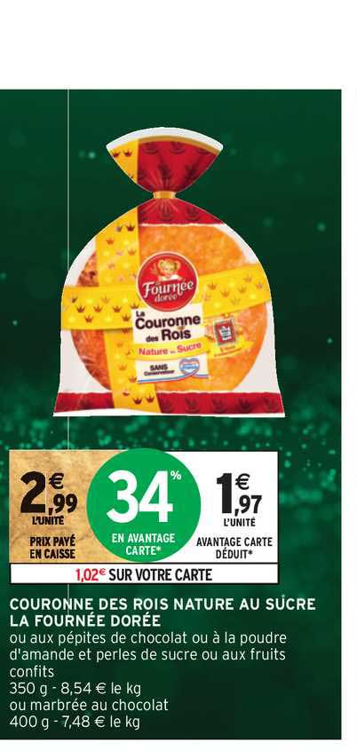 couronne de rois nature au sucre la fournée dorée