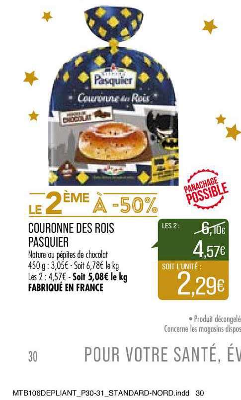 couronne des rois pasquier le 2ème à -50%
