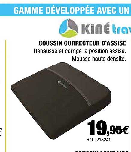 coussin correcteur d'assise kiné travel