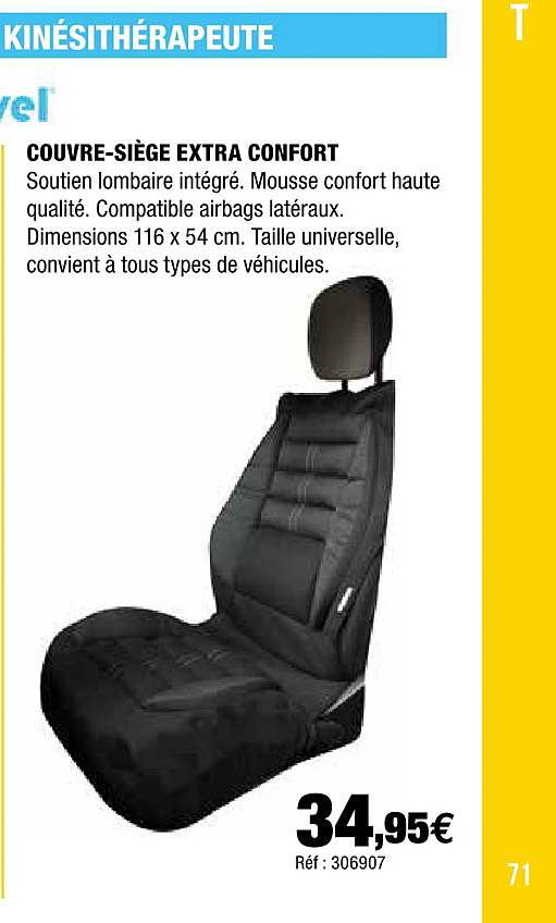 couvre-siège extra confort kiné travel