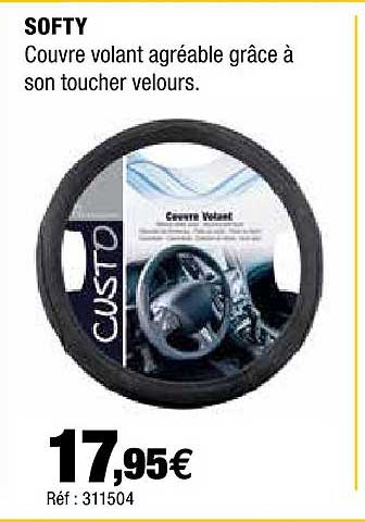 couvre volant softy custo