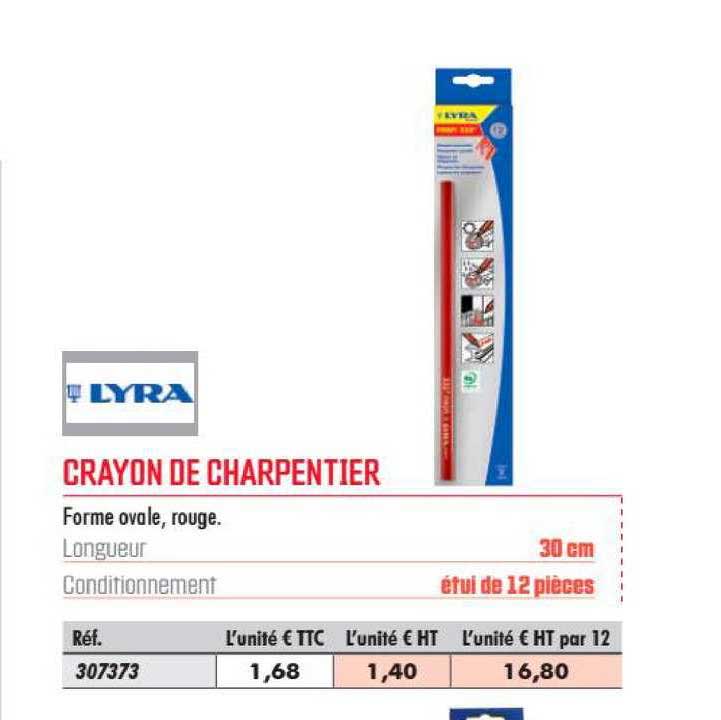 crayon de charpentier lyra