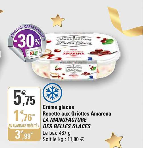 crème glacée recette aux griottes amarena  la manufacture des belles glaces