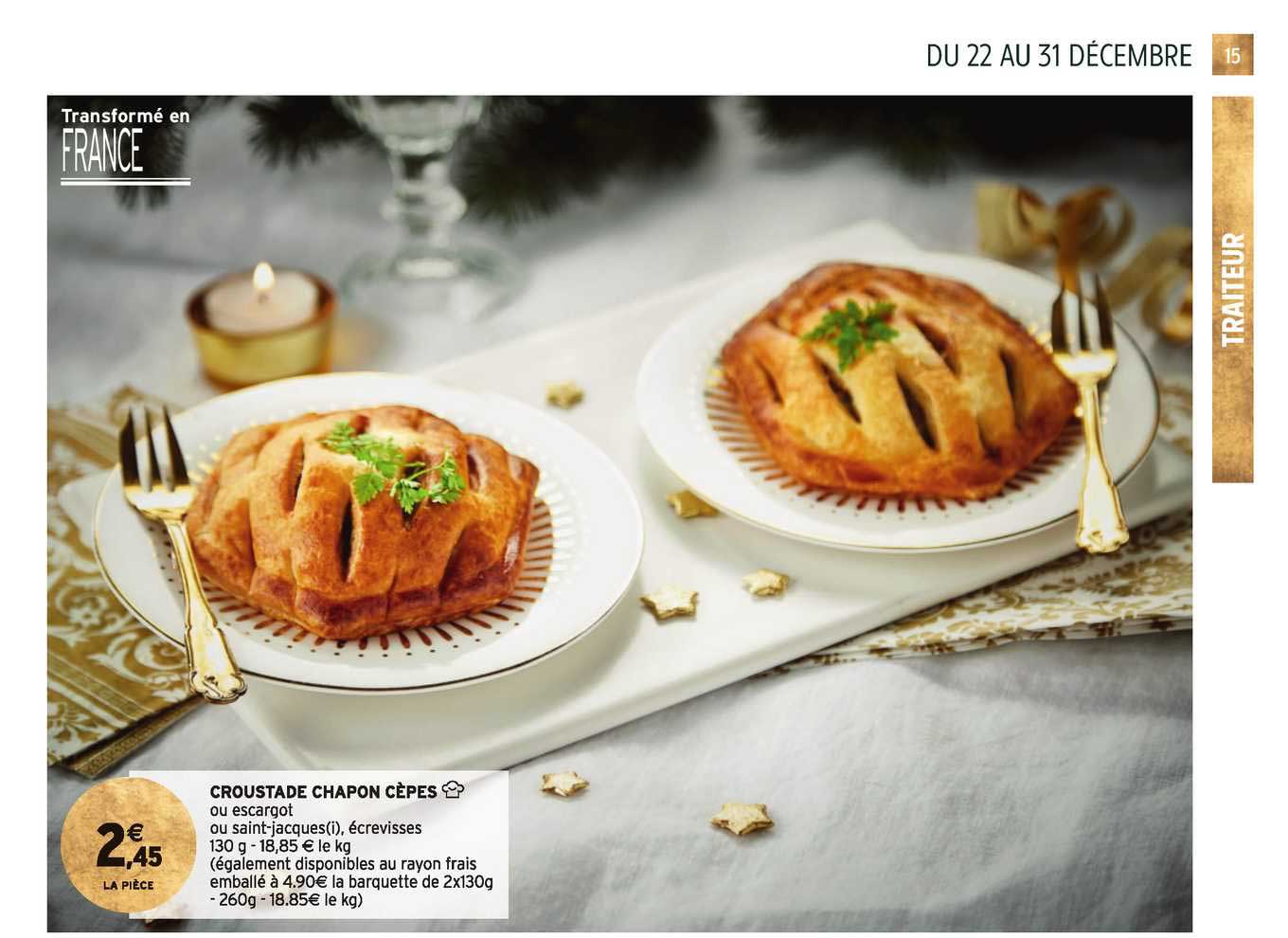 croustade chapon cèpes