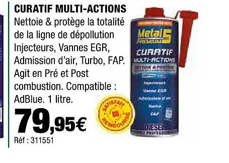 curatif multi-actions metal 5