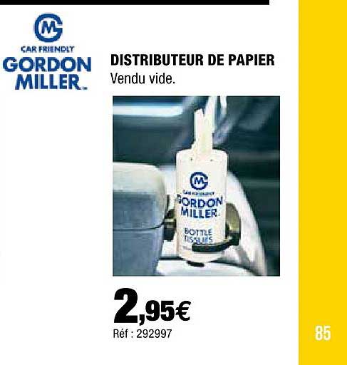 distributeur de papier gordon miller
