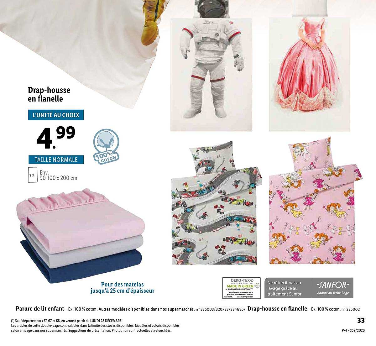 drap-housse en flanelle