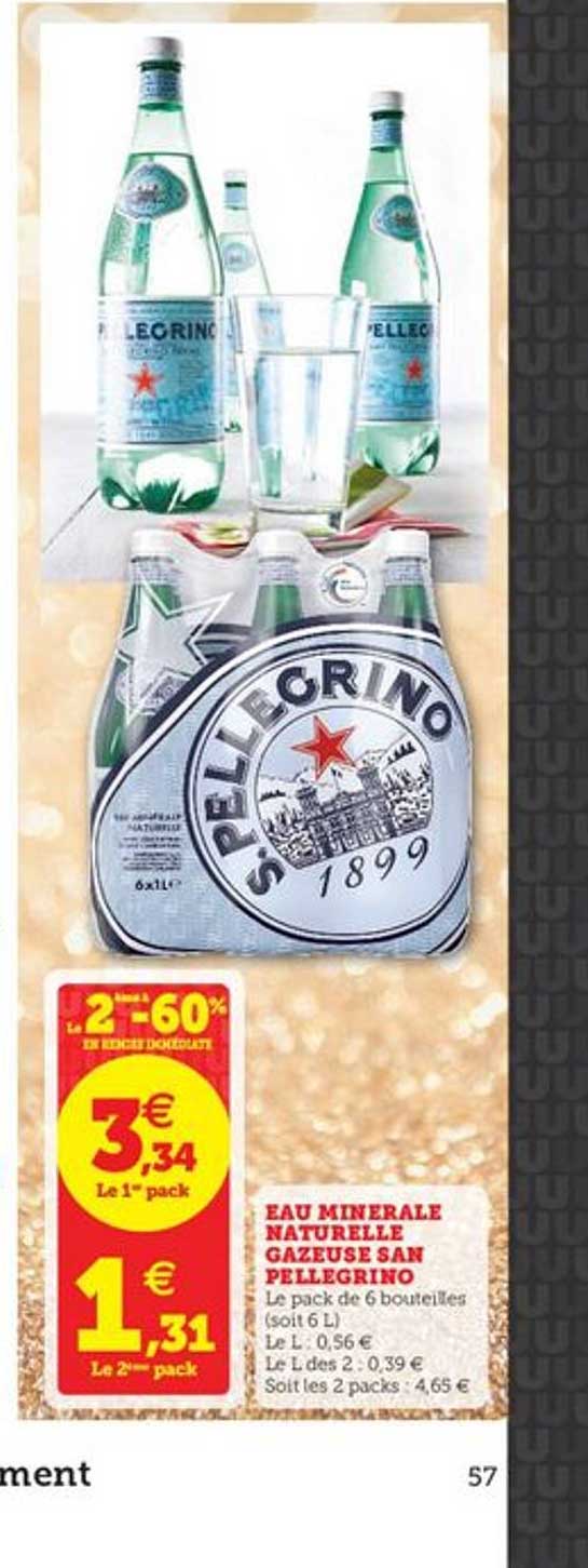 eau minérale naturelle gazeuse san pellegrino
