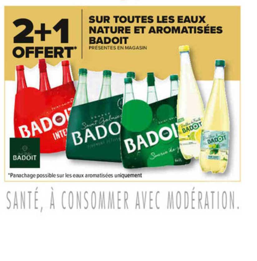eaux nature et aromatisées badoit