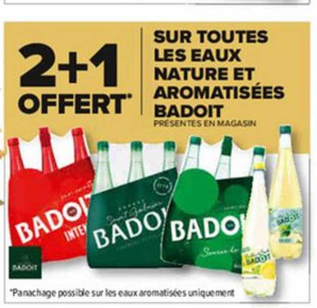 eaux nature et aromatisées badoit
