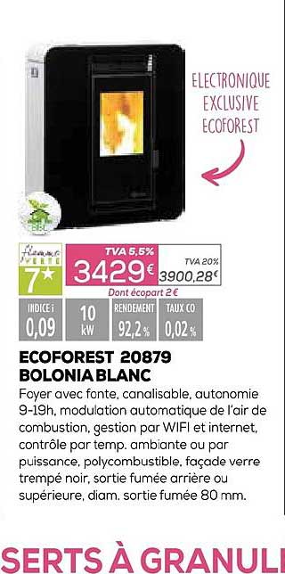 Ecoforest 20879 Bolonia Blanc