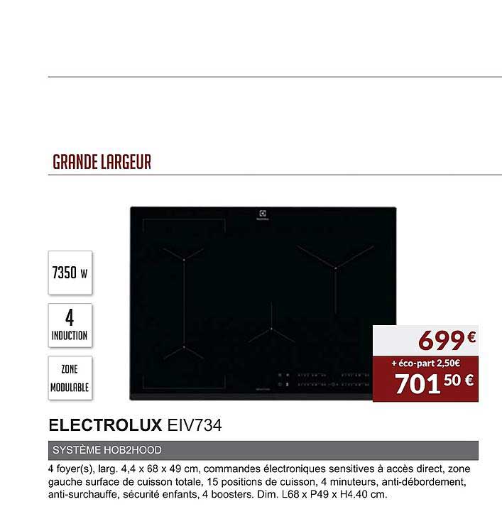 electrolux eiv734 système hob2hood